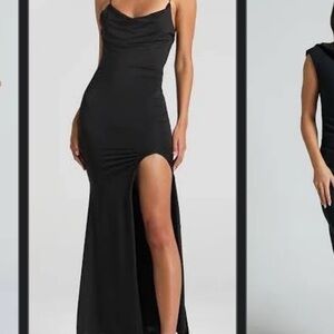 showpo maxi dress black